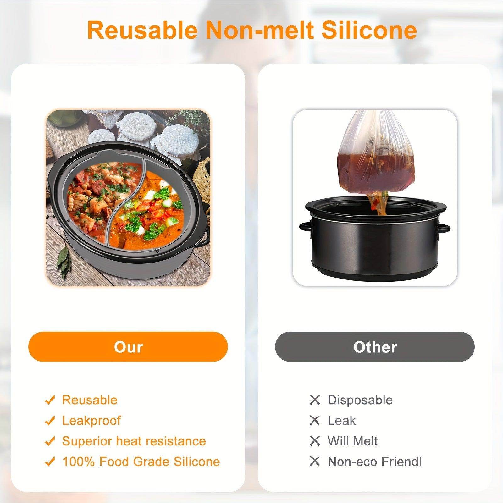 Reusable Silicone Slow Cooker Divider - My Store