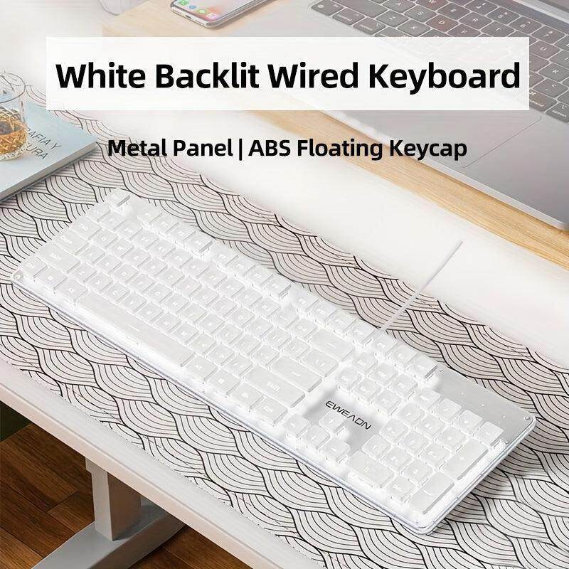 Silent LED-Backlit Ergonomic Gaming Keyboard - My Store