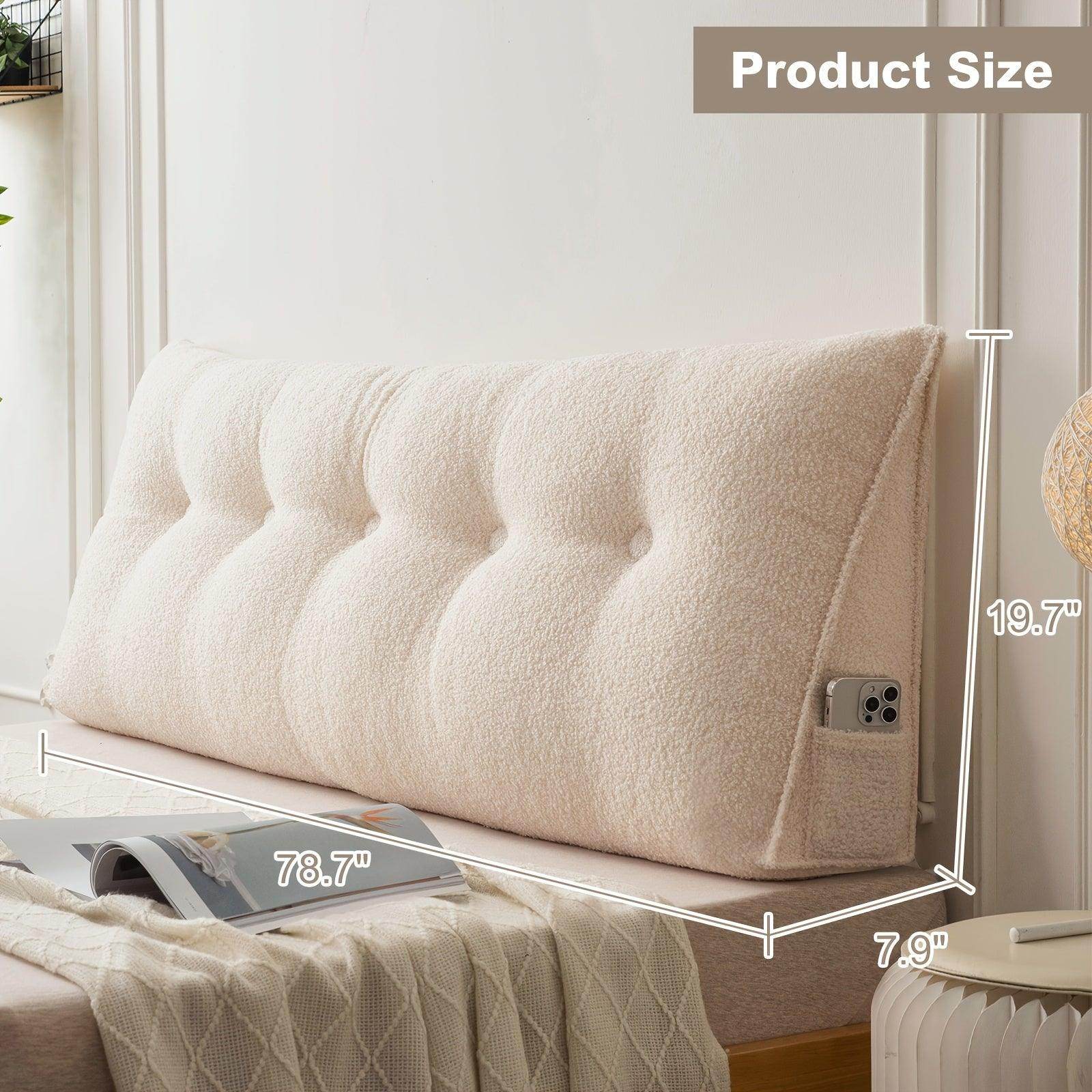 Removable & Washable Triangular Headboard Pillow - My Store