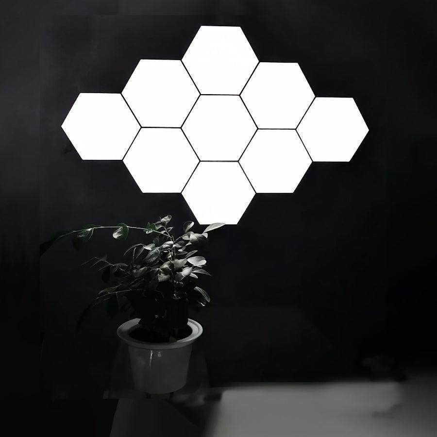 6pcs USB Powered Smart Touch LED Hexagon Wall Lights - My Store