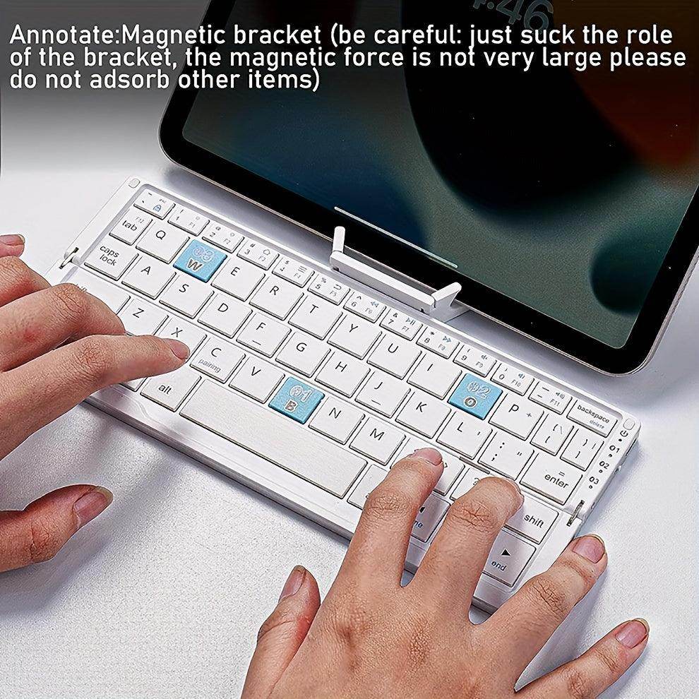 Ultra Mini Foldable Wireless Keyboard – Multi-Device & Rechargeable - My Store