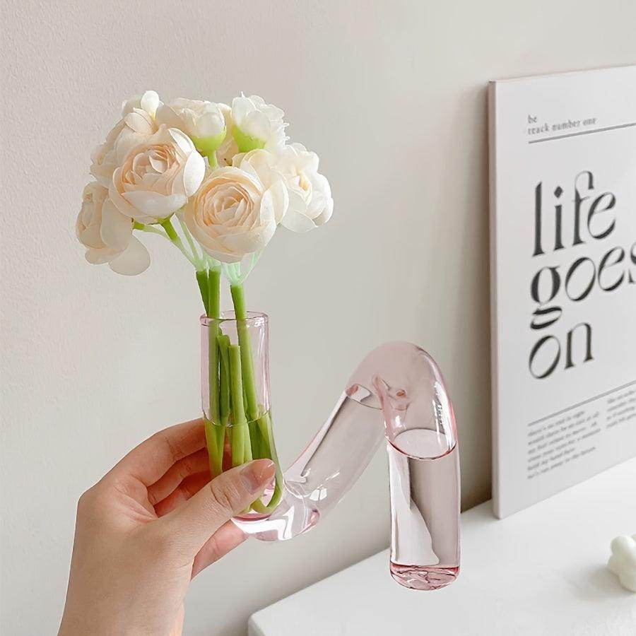 Exquisite Nordic Style Glass Pedestal Flower Vase - My Store