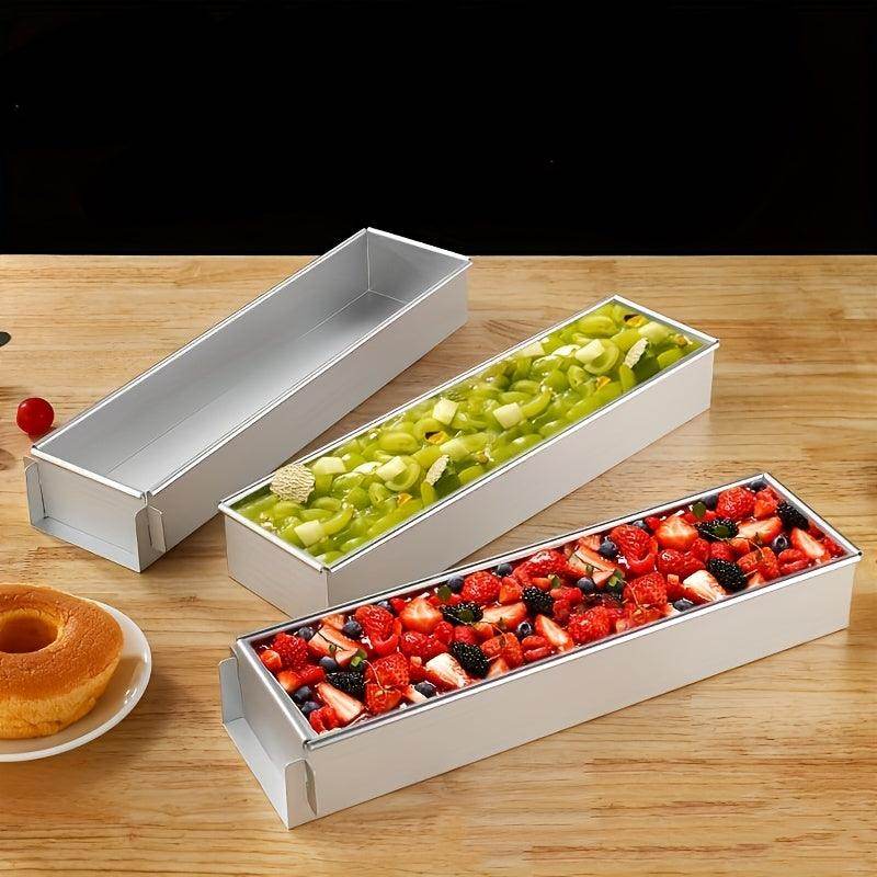 Versatile Aluminum Rectangular Cake Pan with Secure Base - My Store