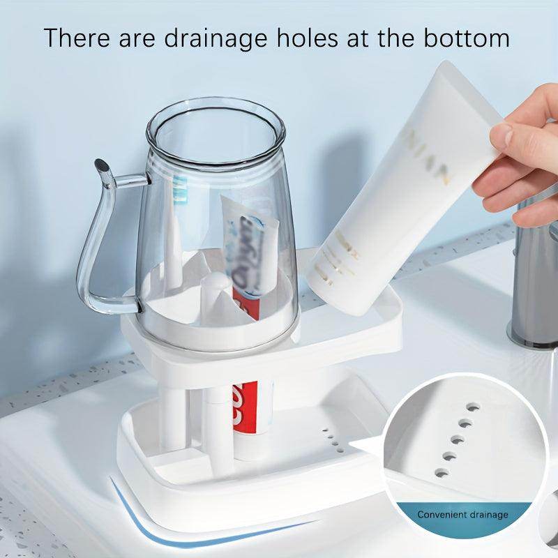 2-in-1 Toothbrush Holder with Cup - My Store