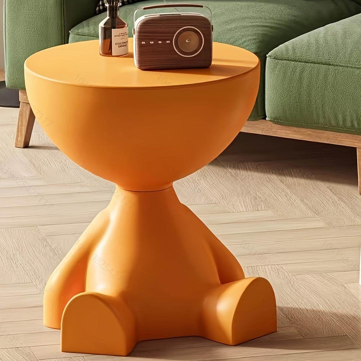 1pc Contemporary Water-Resistant Plastic Mini Bedside Table - My Store