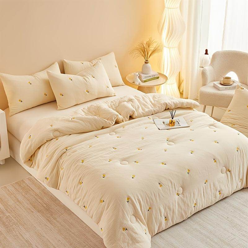 1pc Contemporary Embroidered Quilt - My Store