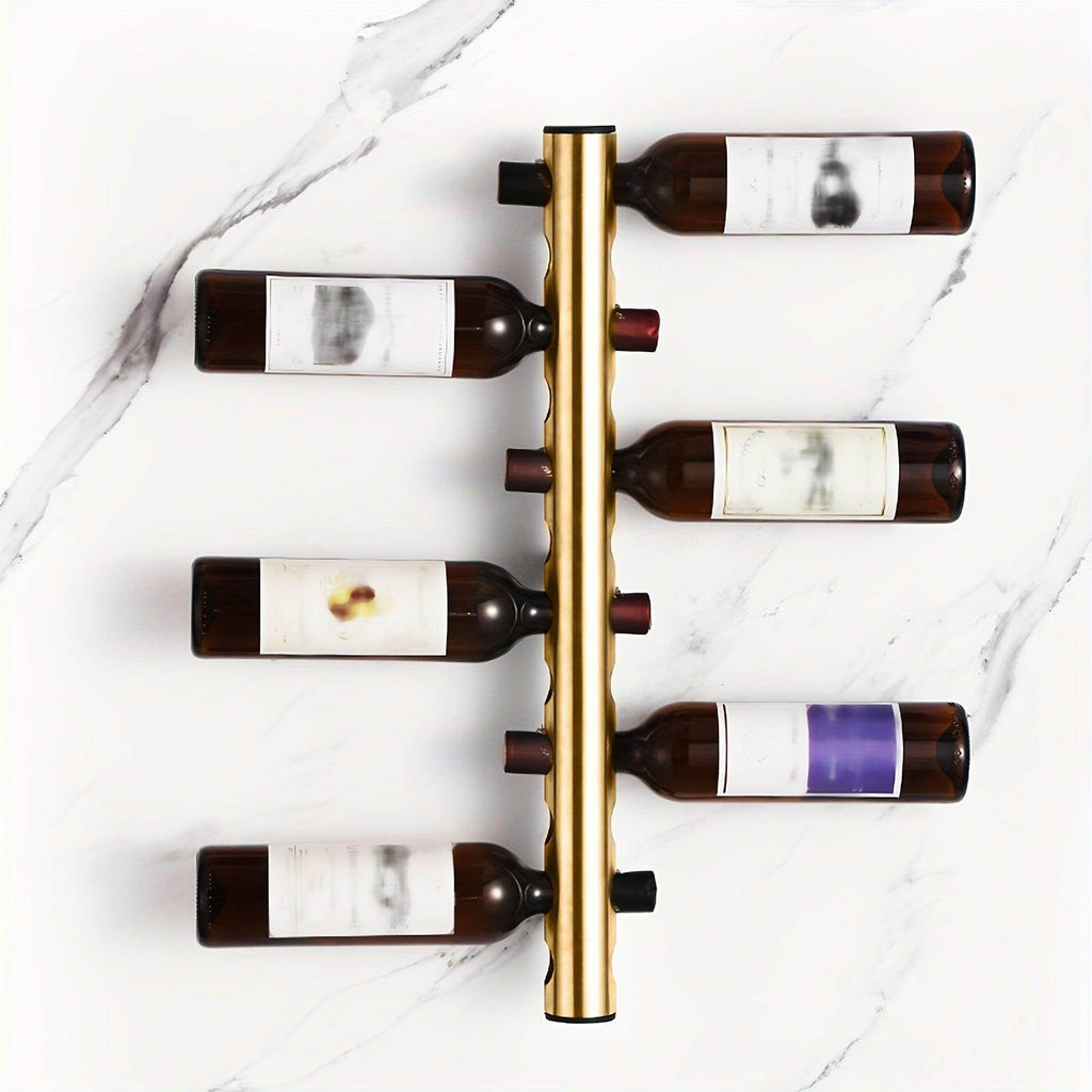 8-Bottle Wall-Mounted Wine Rack - My Store