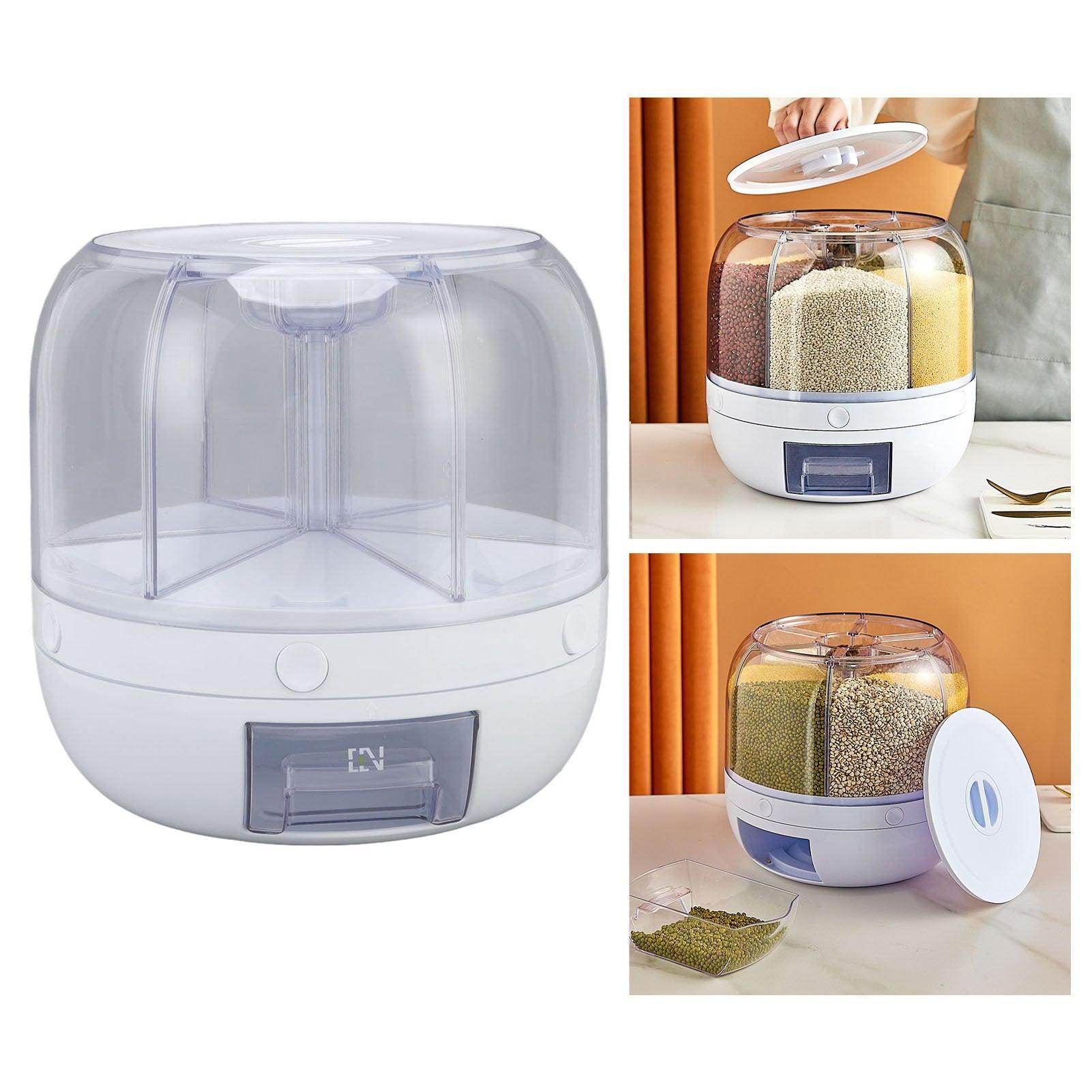 6 Grids Rotating Rice Dispenser - My Store