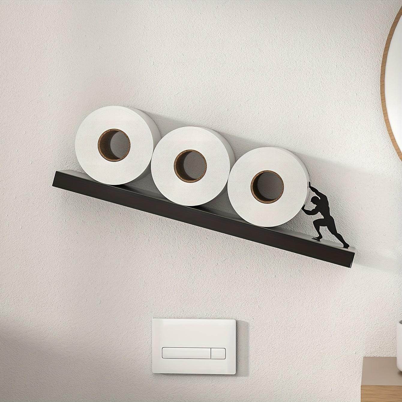 Toilet Paper Holder with Silhouette Accent - My Store