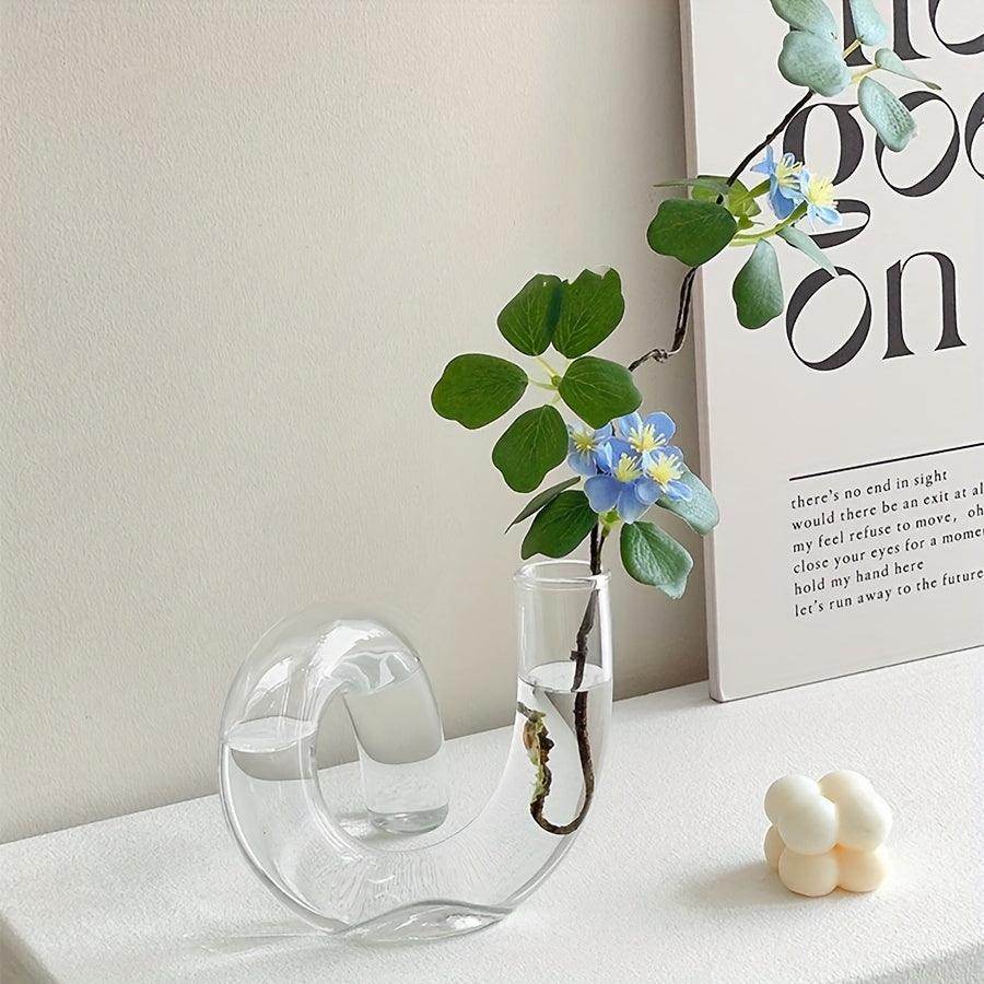 Exquisite Nordic Style Glass Pedestal Flower Vase - My Store