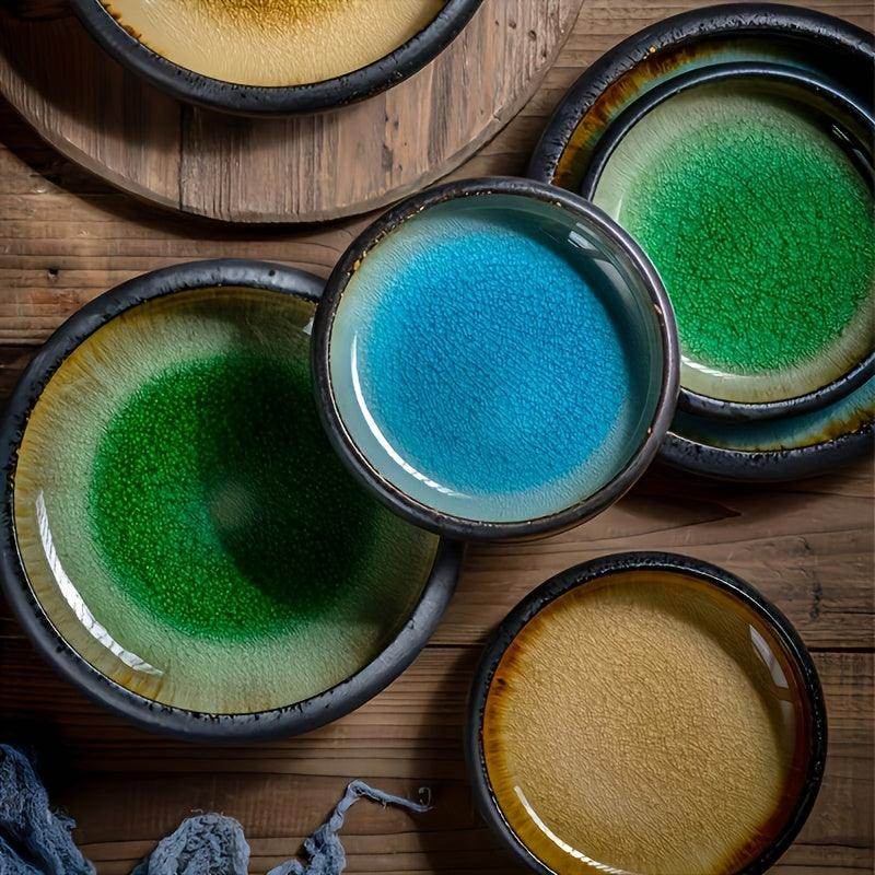 Creative Kiln Ice Glazed Porcelain Plates - My Store