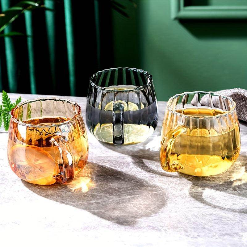 Pumpkin-Shaped Glass Cups - Set of 4 - My Store