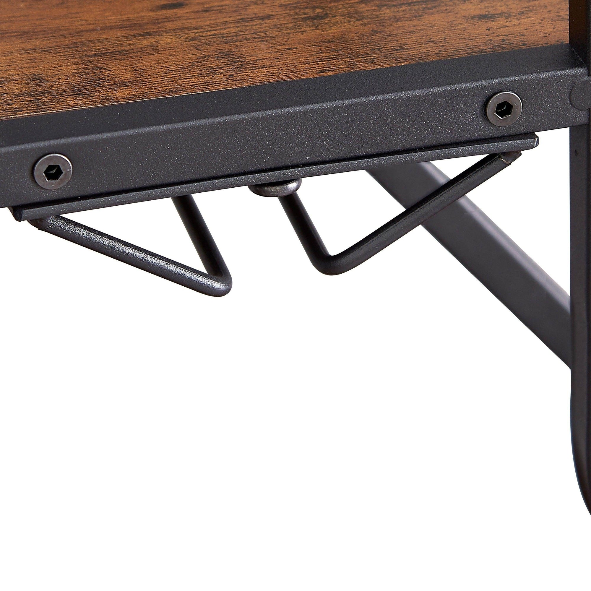 5-Tier Freestanding Wine Rack with Glass Holder & Storage Shelves - My Store