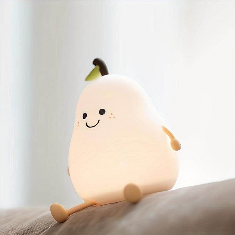 Touch LED Night Light – Pear-Shaped, USB Rechargeable - My Store
