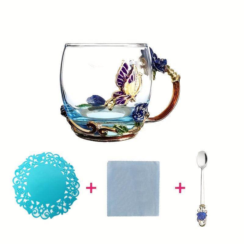 Elegant Flower Pattern Tea Cup Set - My Store