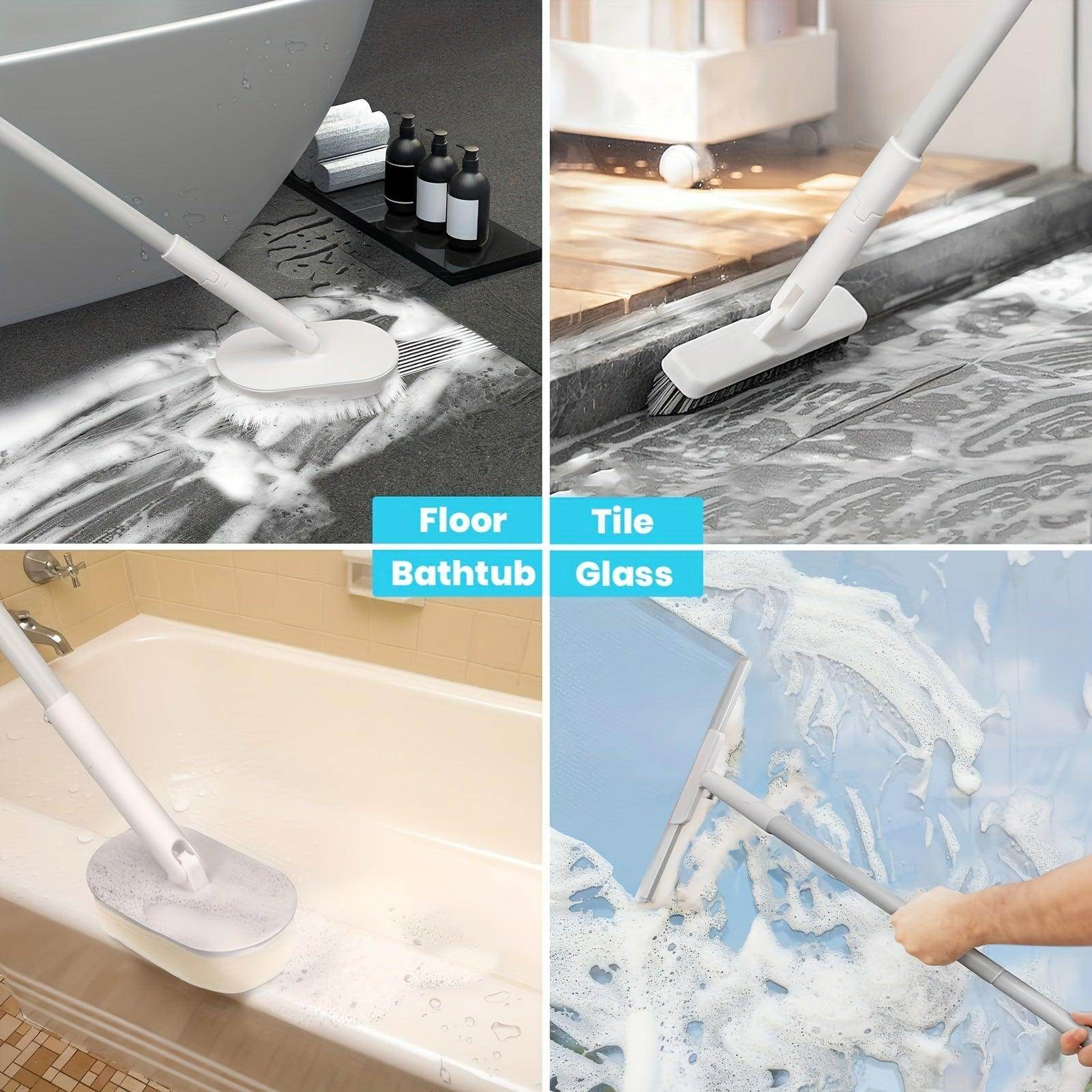 Foldable Shower Scrubber Brush with Extendable Handle - My Store