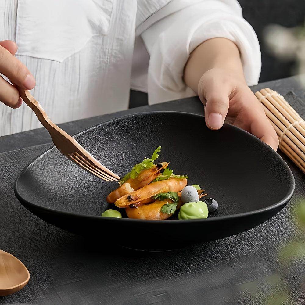 Triangle Japanese Style Ceramic Salad Bowl - My Store