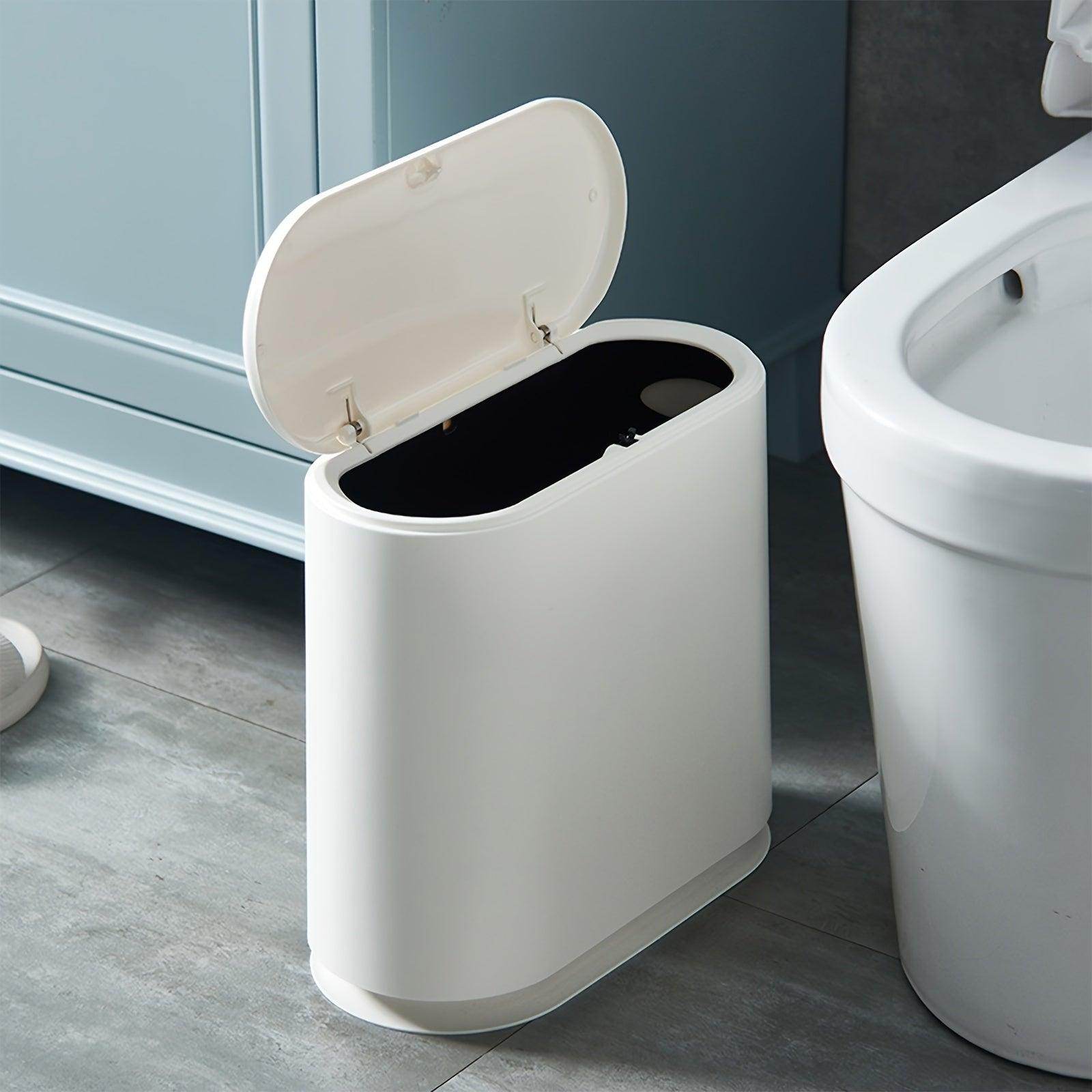 Slim 12L Kitchen Trash Can with Pop-Up Lid - My Store