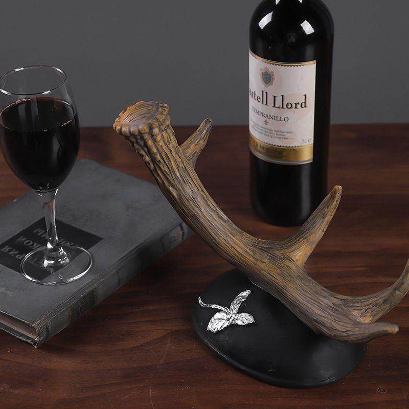 Elegant Deer Antler Wine Rack - My Store