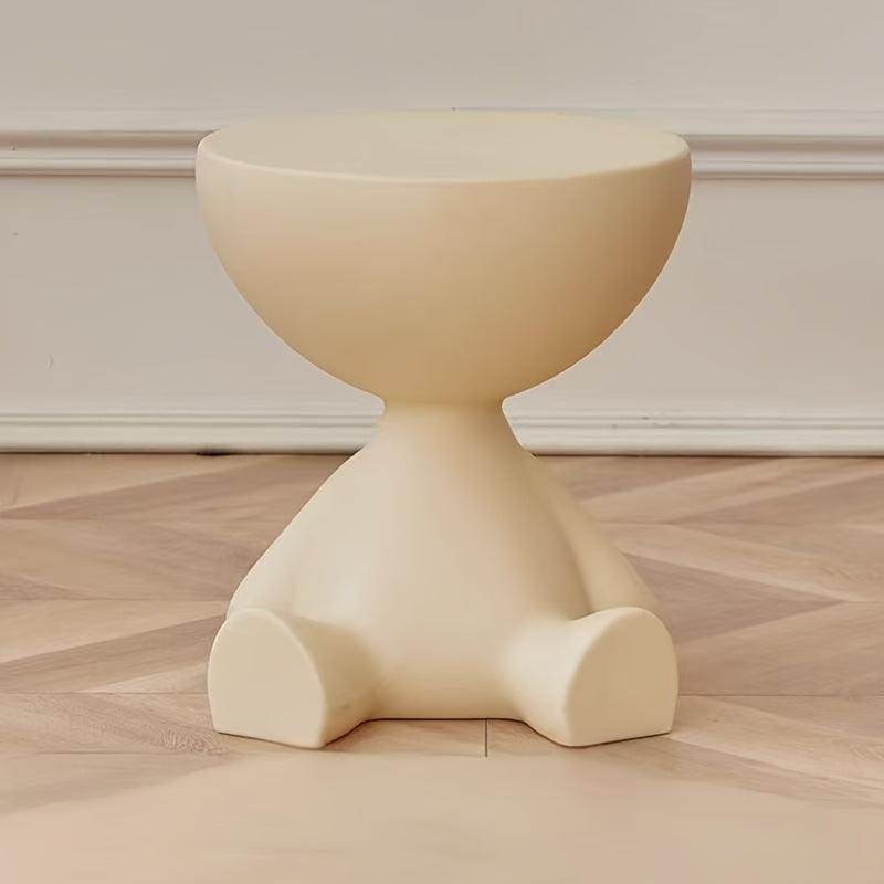 1pc Contemporary Water-Resistant Plastic Mini Bedside Table - My Store