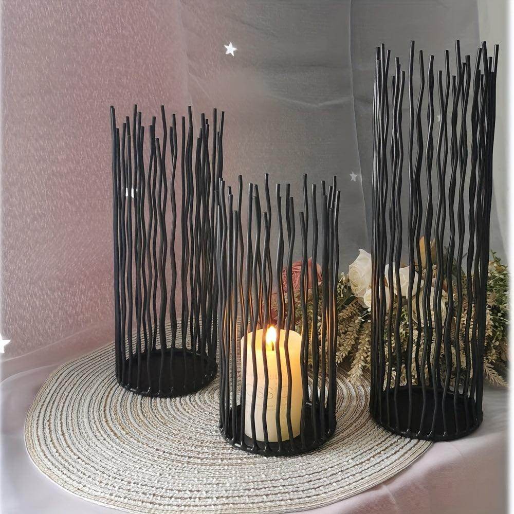 Set of 3 Metal Wire Willow Candle Holders - My Store