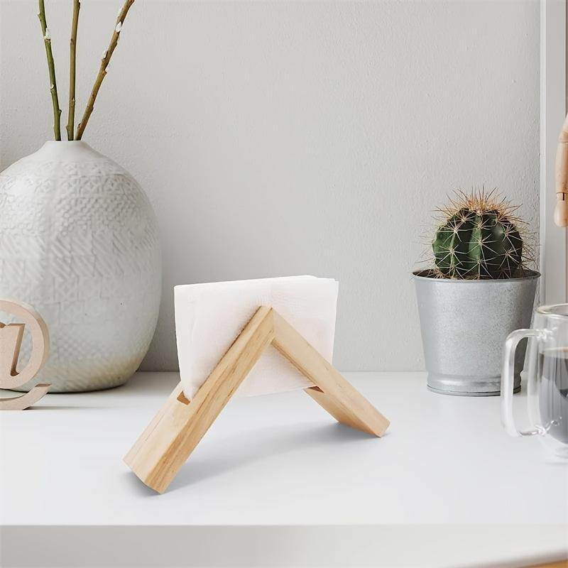 Nordic Solid Wood Napkin Holder - My Store