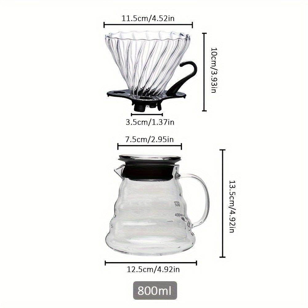 Glass Coffee Press & Pour Over Coffee Starter Set - My Store