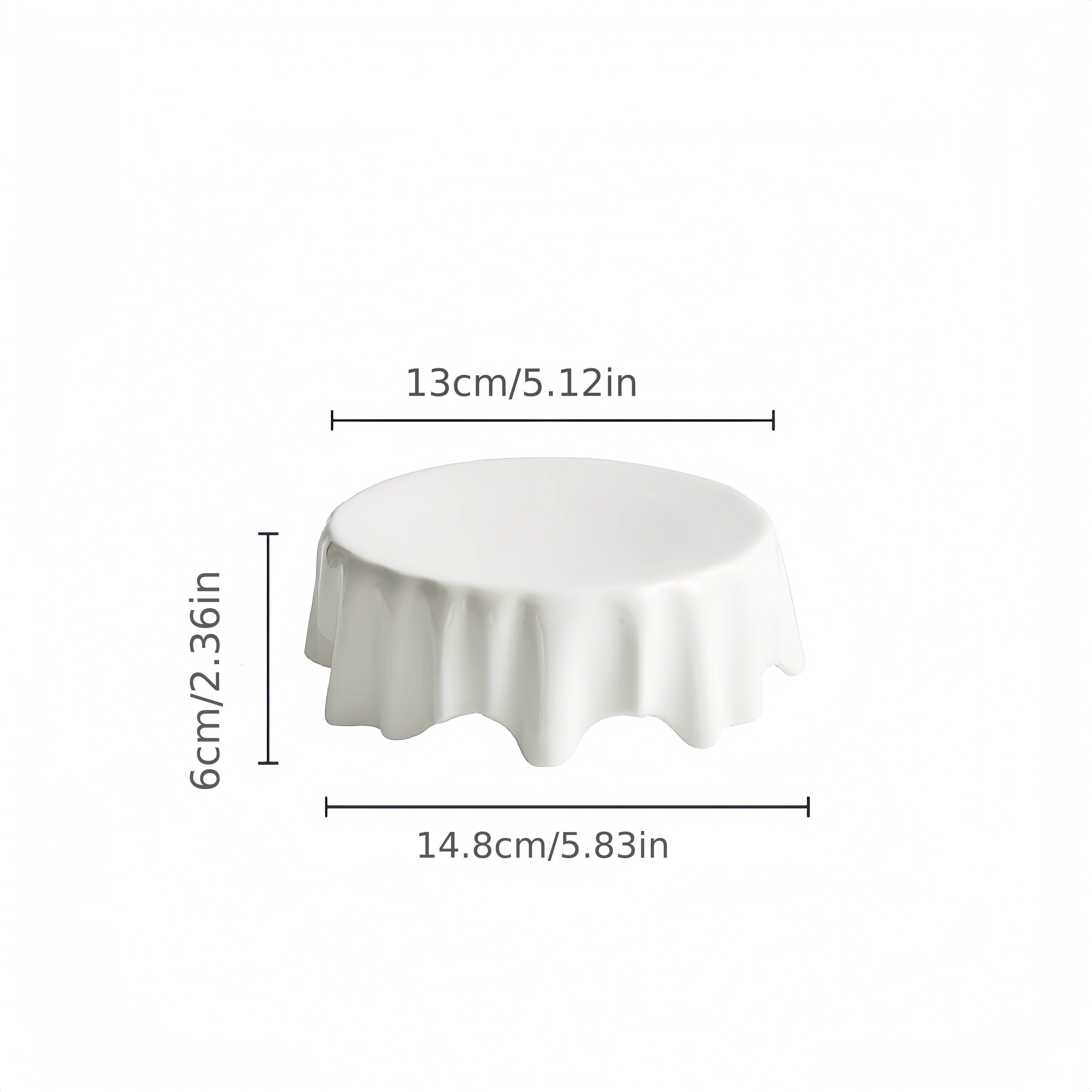 Elegant Irregular Ceramic Tall Plate - My Store