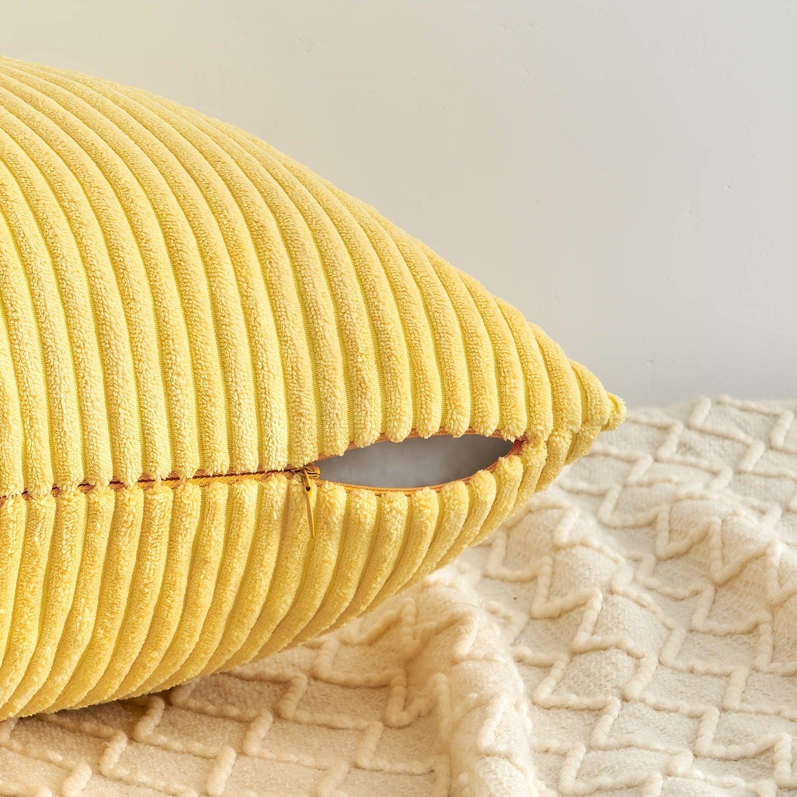 Decorative Gradient Corduroy Pillow Covers – Set of 4 - My Store