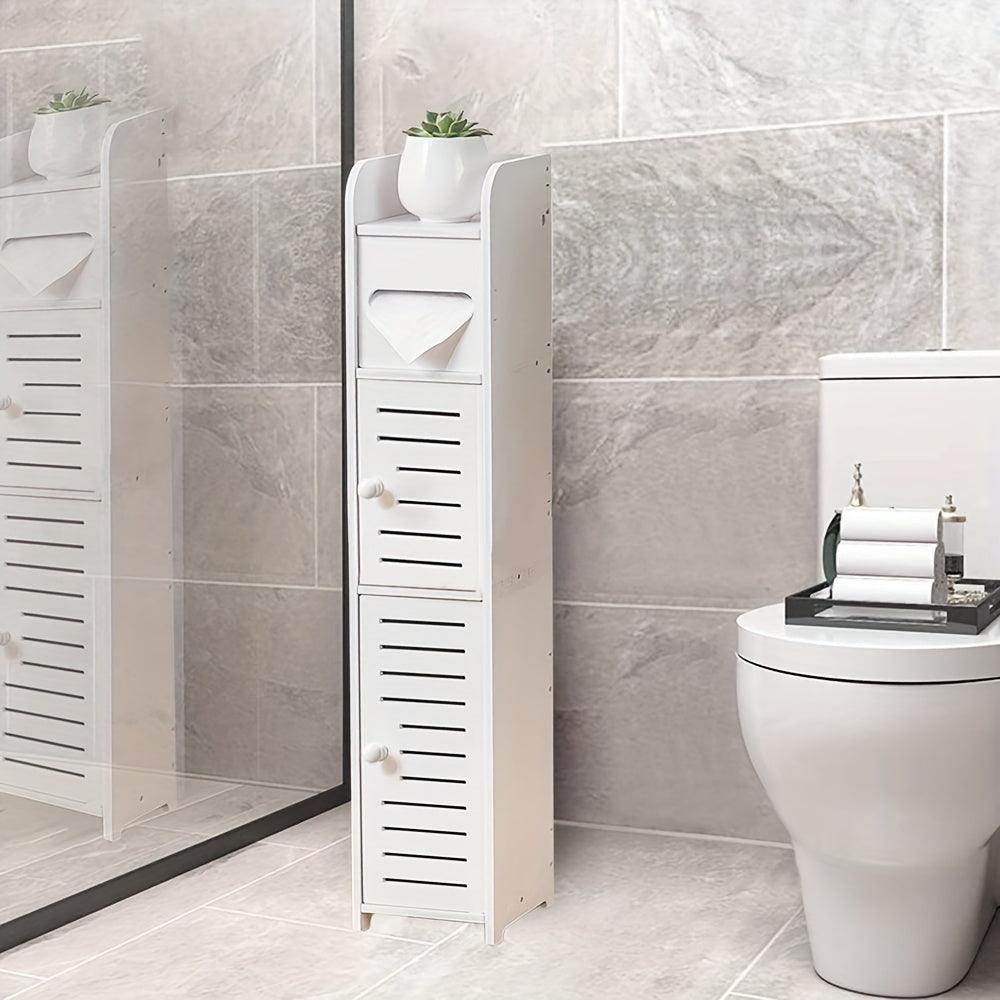 Freestanding Toilet Paper Holder & Bathroom Storage Cabinet - My Store