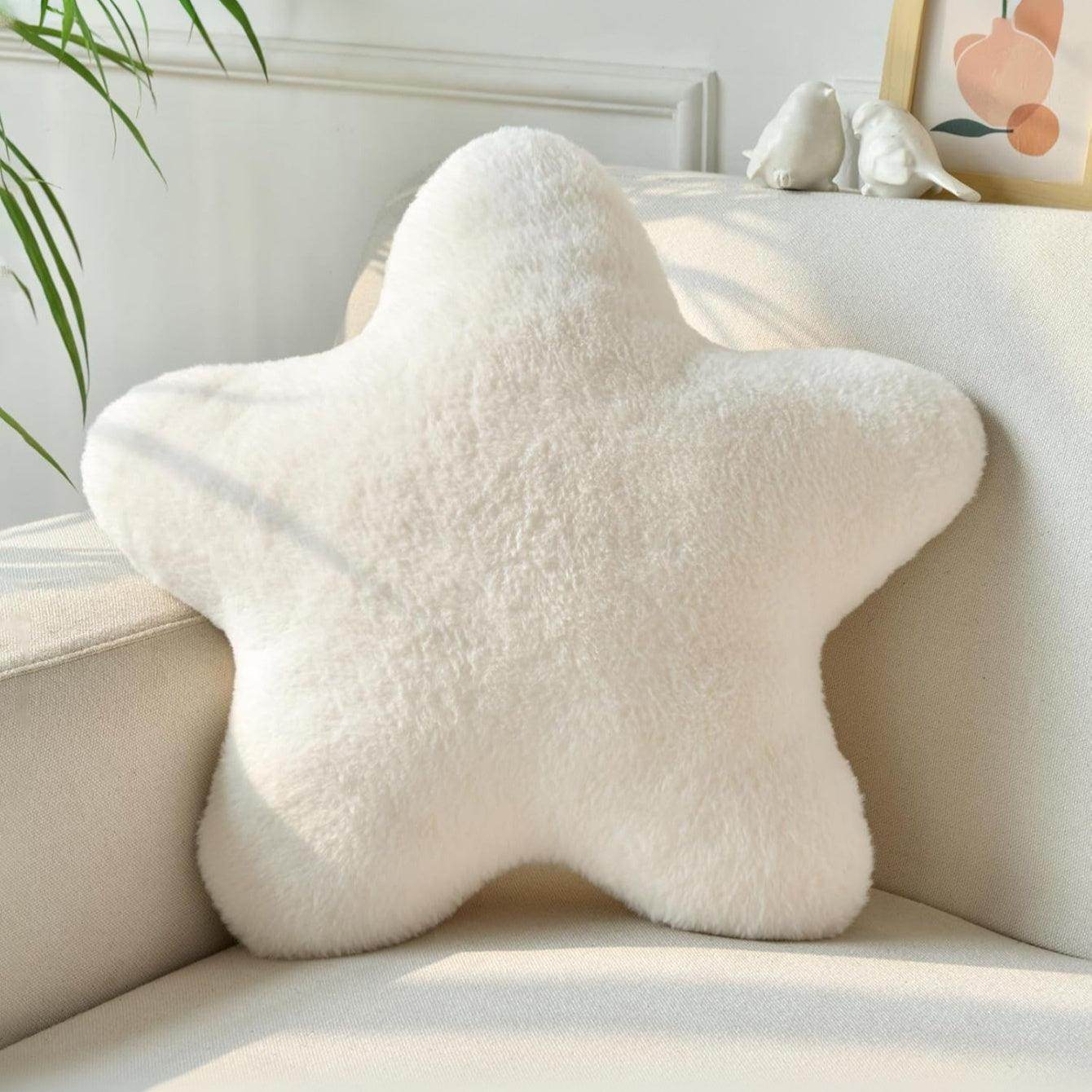 Modern Star-Shaped Plush Throw Pillow - My Store