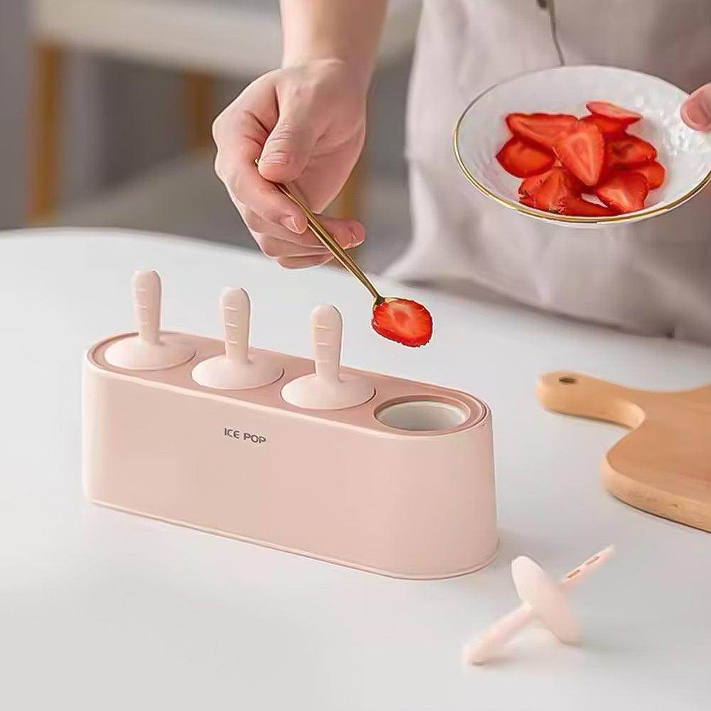 4-Slot Flexible Silicone Ice Lollipop Mold - My Store