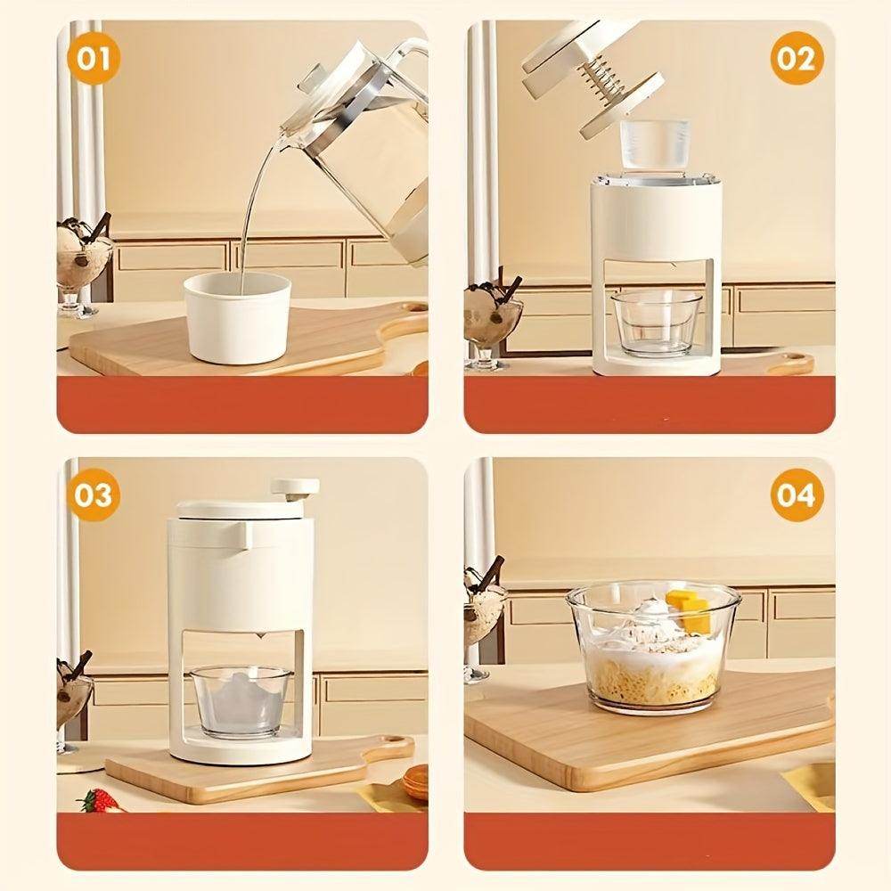 Portable Manual Ice Crusher with Stainless Steel Blades - My Store