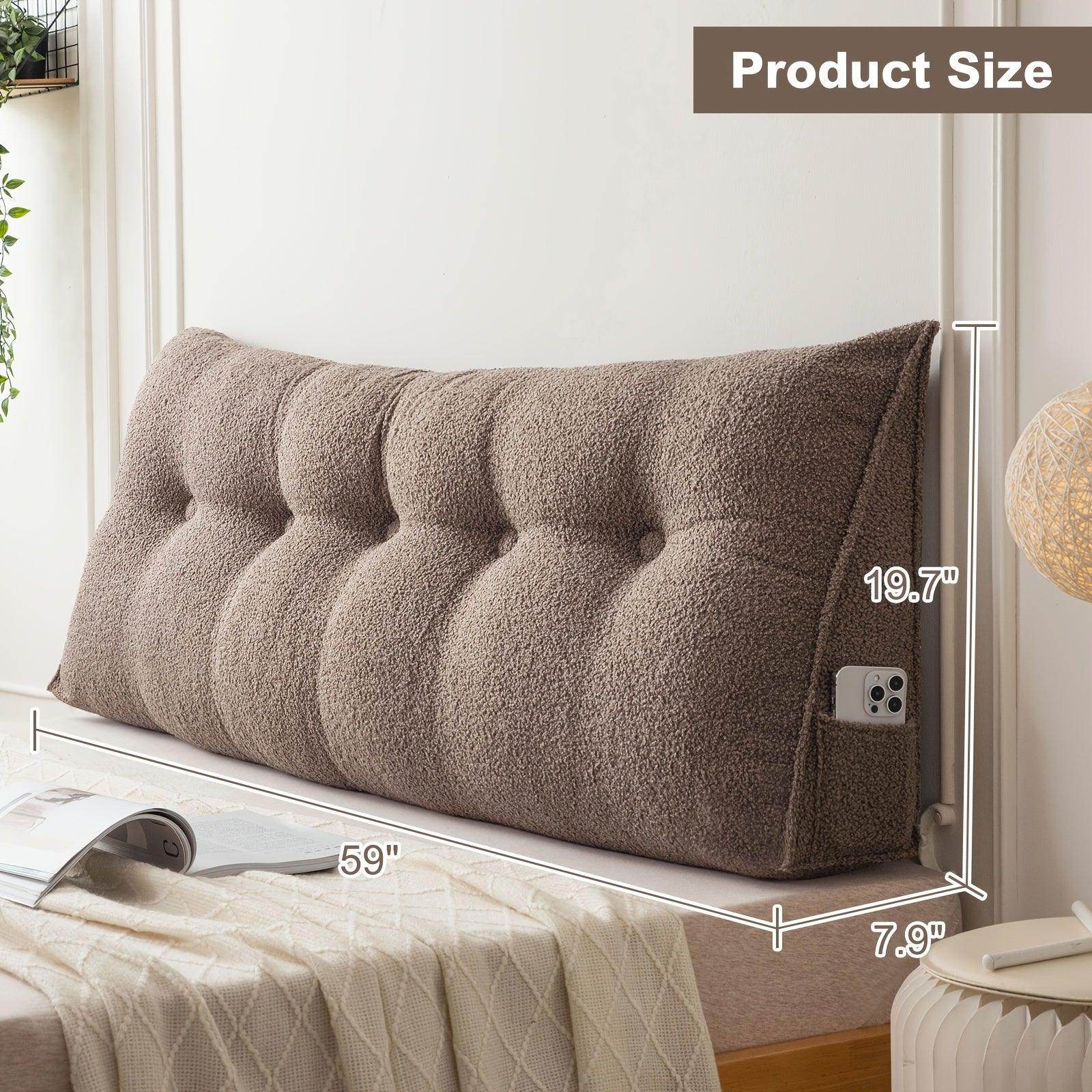 Removable & Washable Triangular Headboard Pillow - My Store