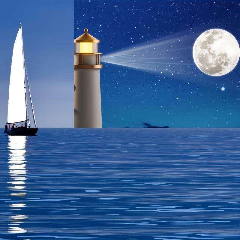 Lighthouse Night Light with Moon Projection - My Store