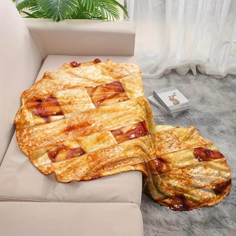 Soft and Cozy Pancake & Burrito Print Blanket - My Store