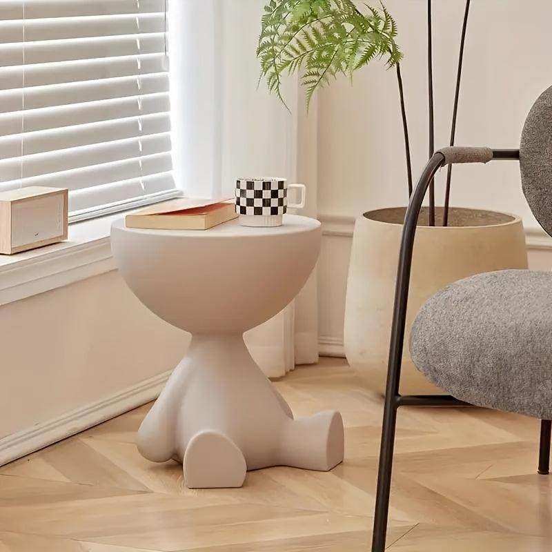 1pc Contemporary Water-Resistant Plastic Mini Bedside Table - My Store
