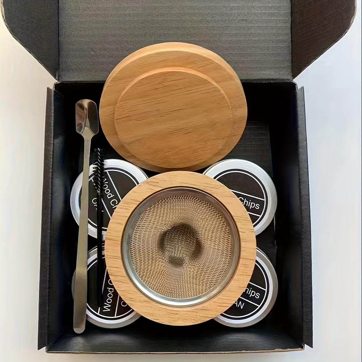 Smoked Wood Cocktail Shaker Set - My Store