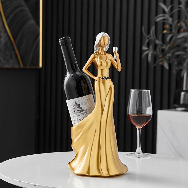 Elegant Nordic-Style Resin Wine Rack - My Store