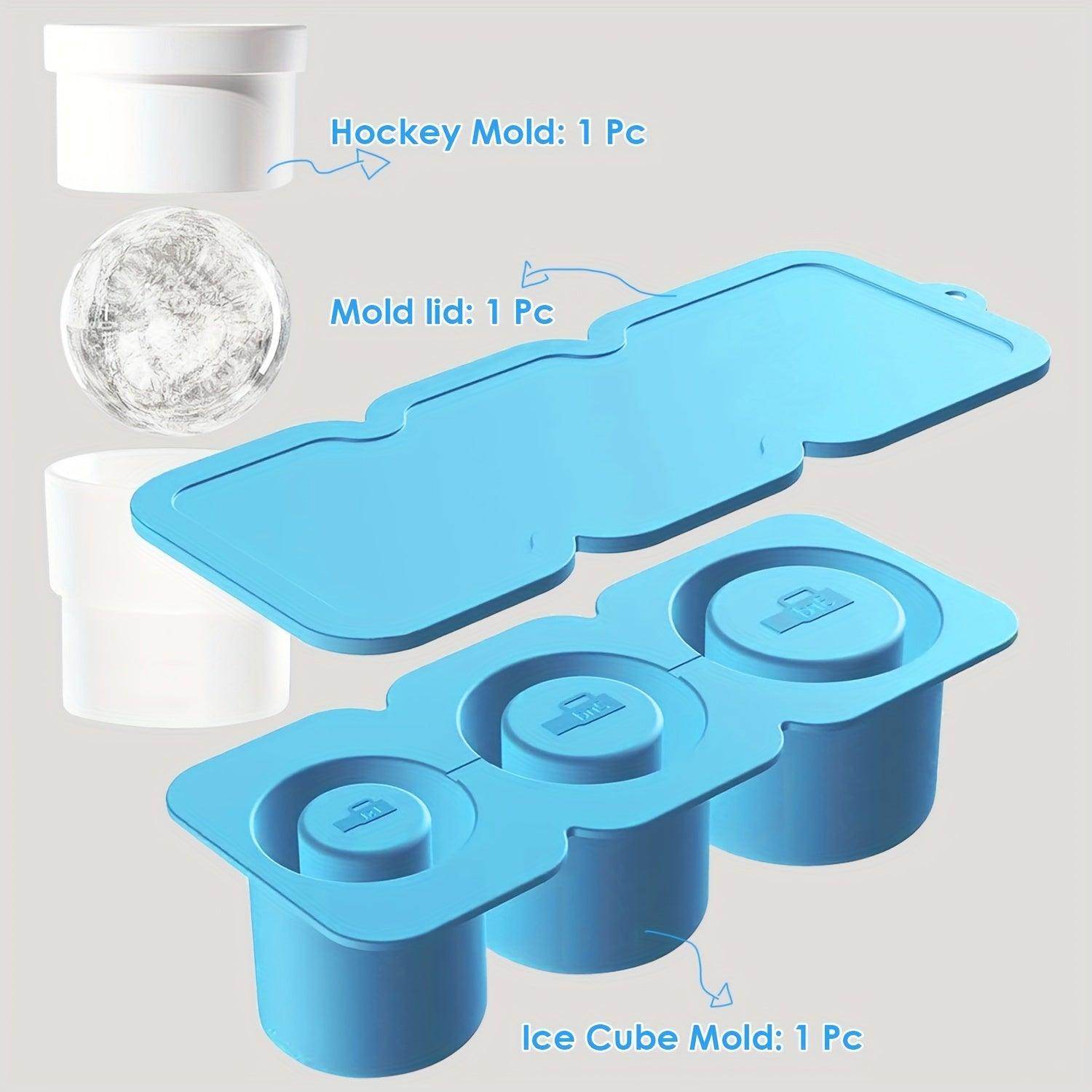 3-Pack Silicone Ice Sphere Molds - Round Ice Ball Maker - My Store