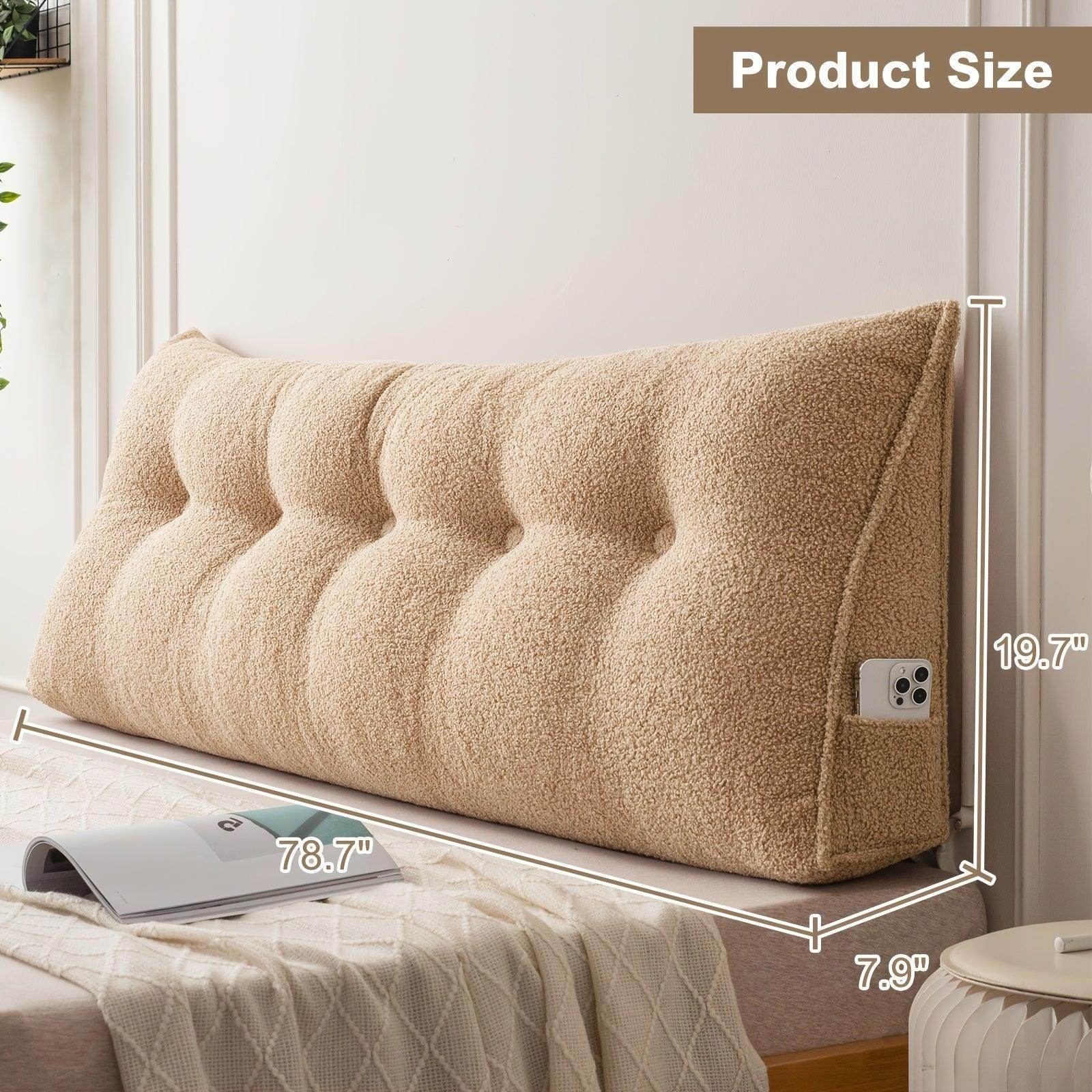 Removable & Washable Triangular Headboard Pillow - My Store