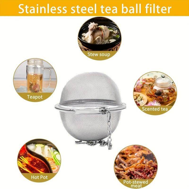 Herbal Infuser Ball with Locking Clasp and Extended Chain - My Store