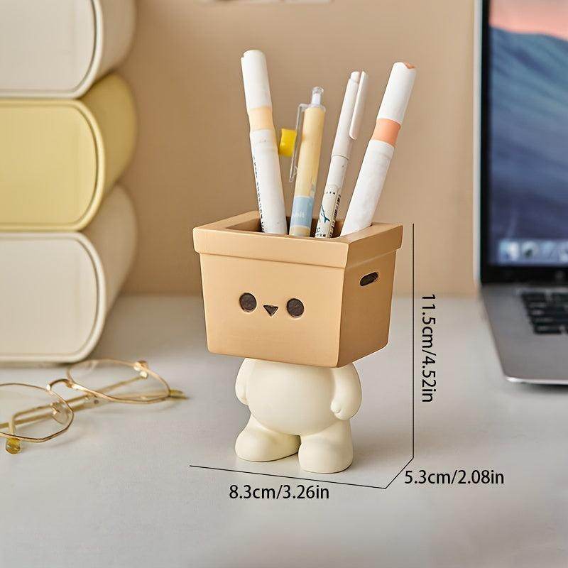 Cute Cartoon Cardboard Character Pen Holder - My Store