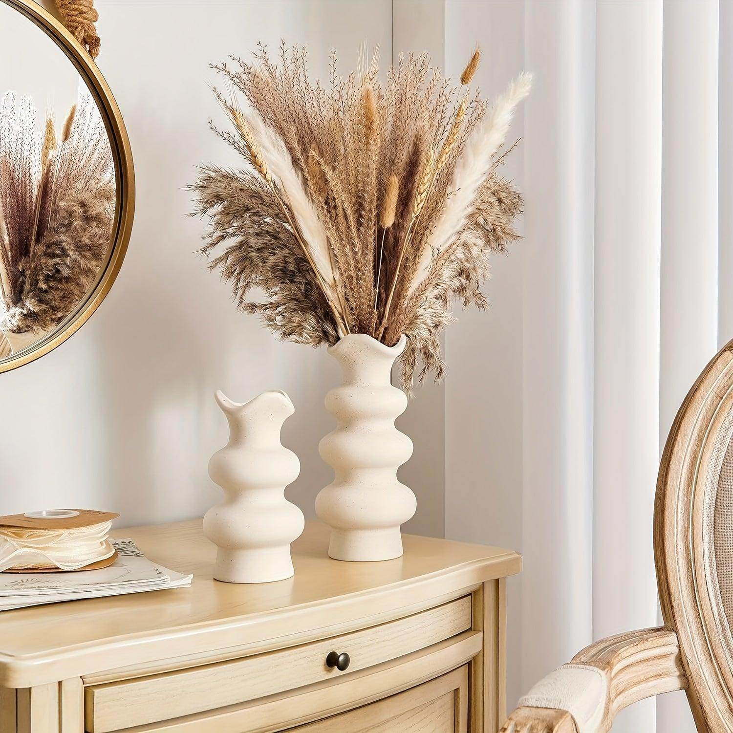 Modern Decorative White Ceramic Vase - My Store