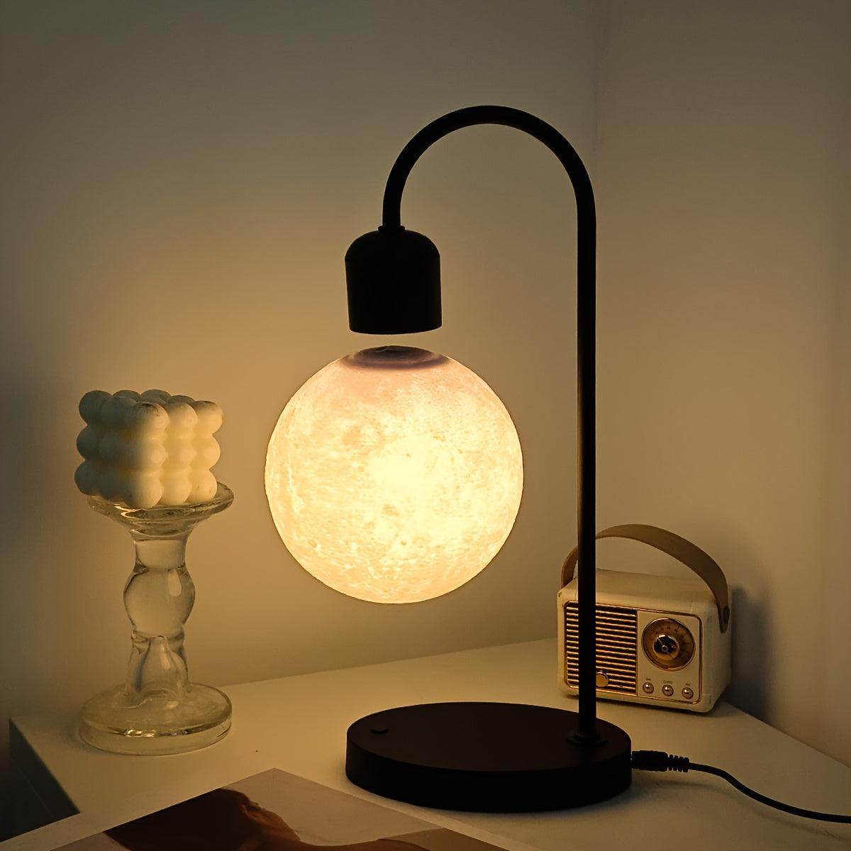 Magnetic Floating Moon Lamp with Wireless Phone Charger - My Store