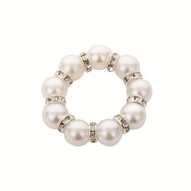 12pcs Elegant Pearl Napkin Rings - My Store
