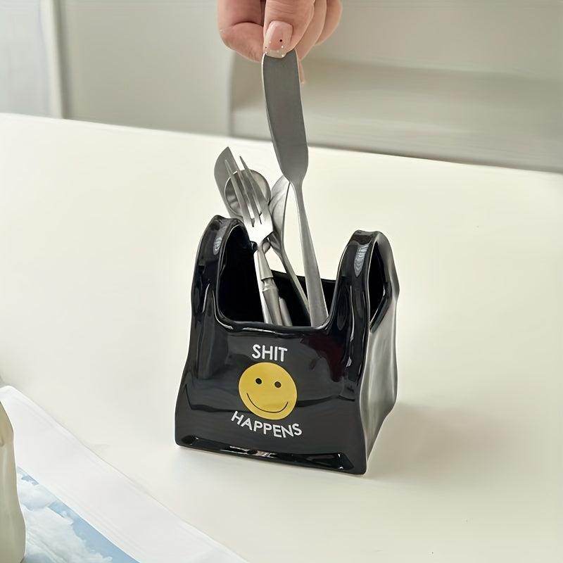 Ceramic Tote Bag Desk Organizer - My Store