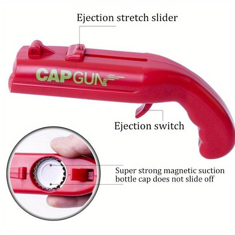 Funny Cap Gun Bottle Opener with Corkscrew - My Store