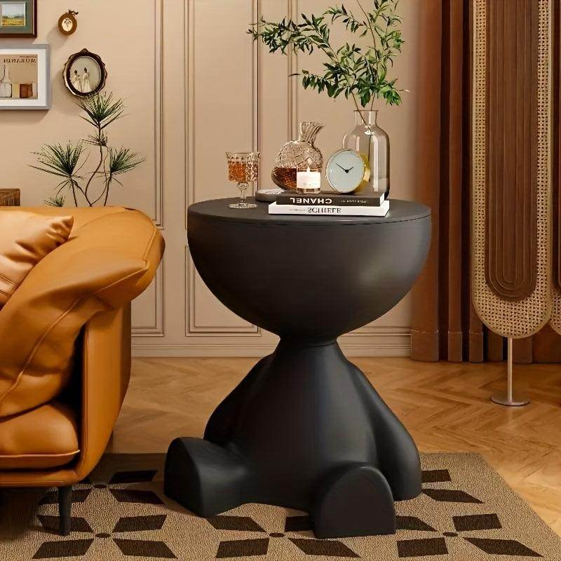 1pc Contemporary Water-Resistant Plastic Mini Bedside Table - My Store