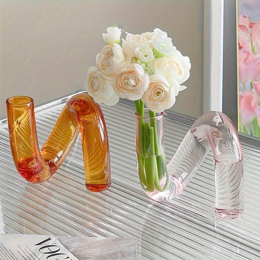 Exquisite Nordic Style Glass Pedestal Flower Vase - My Store